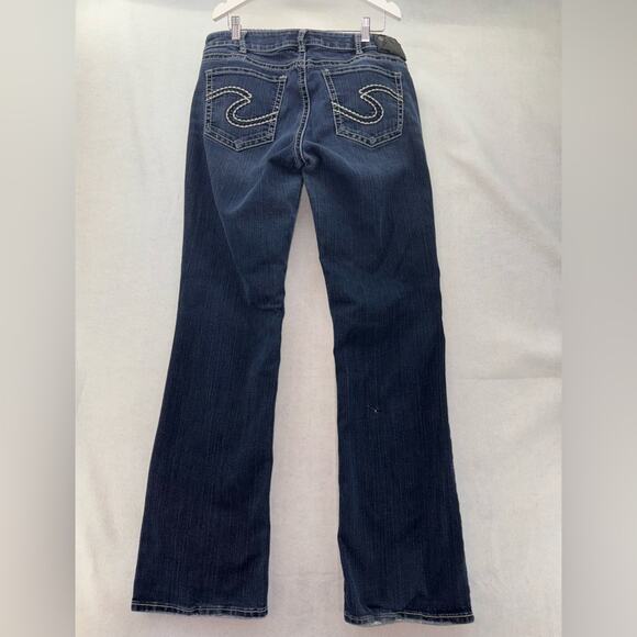 Women’s Silver Suki High Slim Boot Cut Denim Jeans W33/L33 - Picture 2 of 5